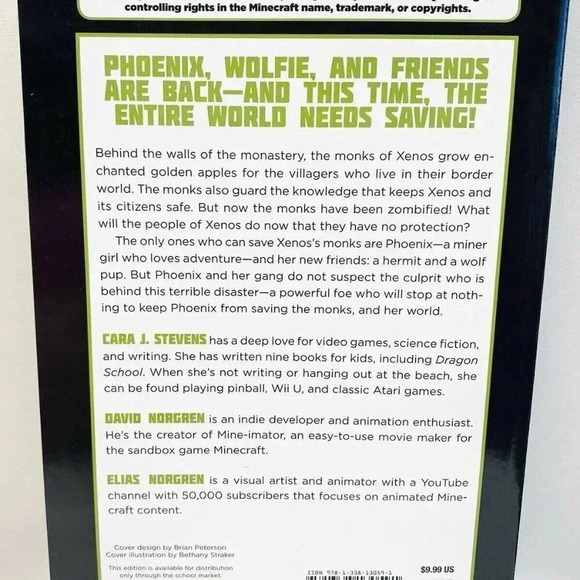 REVENGE OF THE ZOMBIE MONKS Book An Unofficial Graphic Novel For Minecrafters - Picture 2 of 6